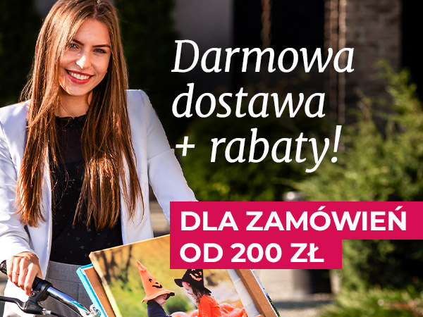 Darmowa dostawa + rabaty dla zamówień od 200 zł